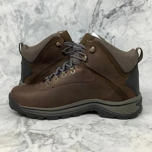 Timberland 10M Brown Full Grain White Ledge Waterproof Mid Hiker Boots P1-24 - Picture 4 of 9